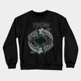 Lightning Pisces (Green) Crewneck Sweatshirt